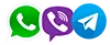WhatsApp Viber Telegram Icon